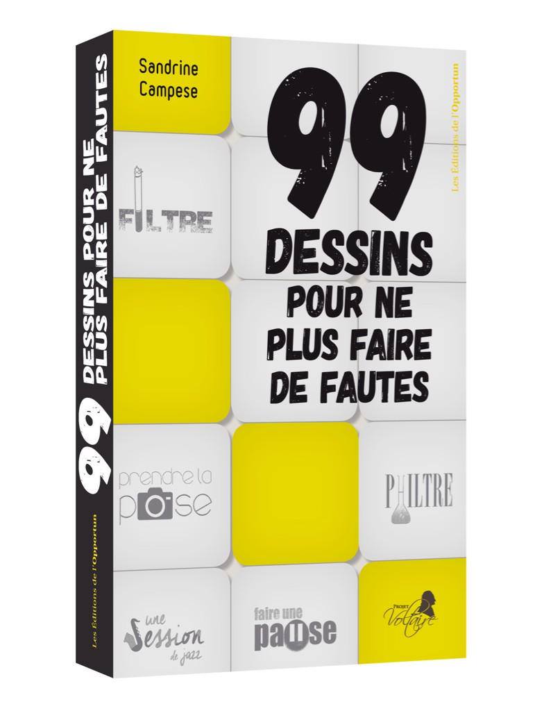 99 dessins pour ne plus faire de fautes, Sandrine Campese cover