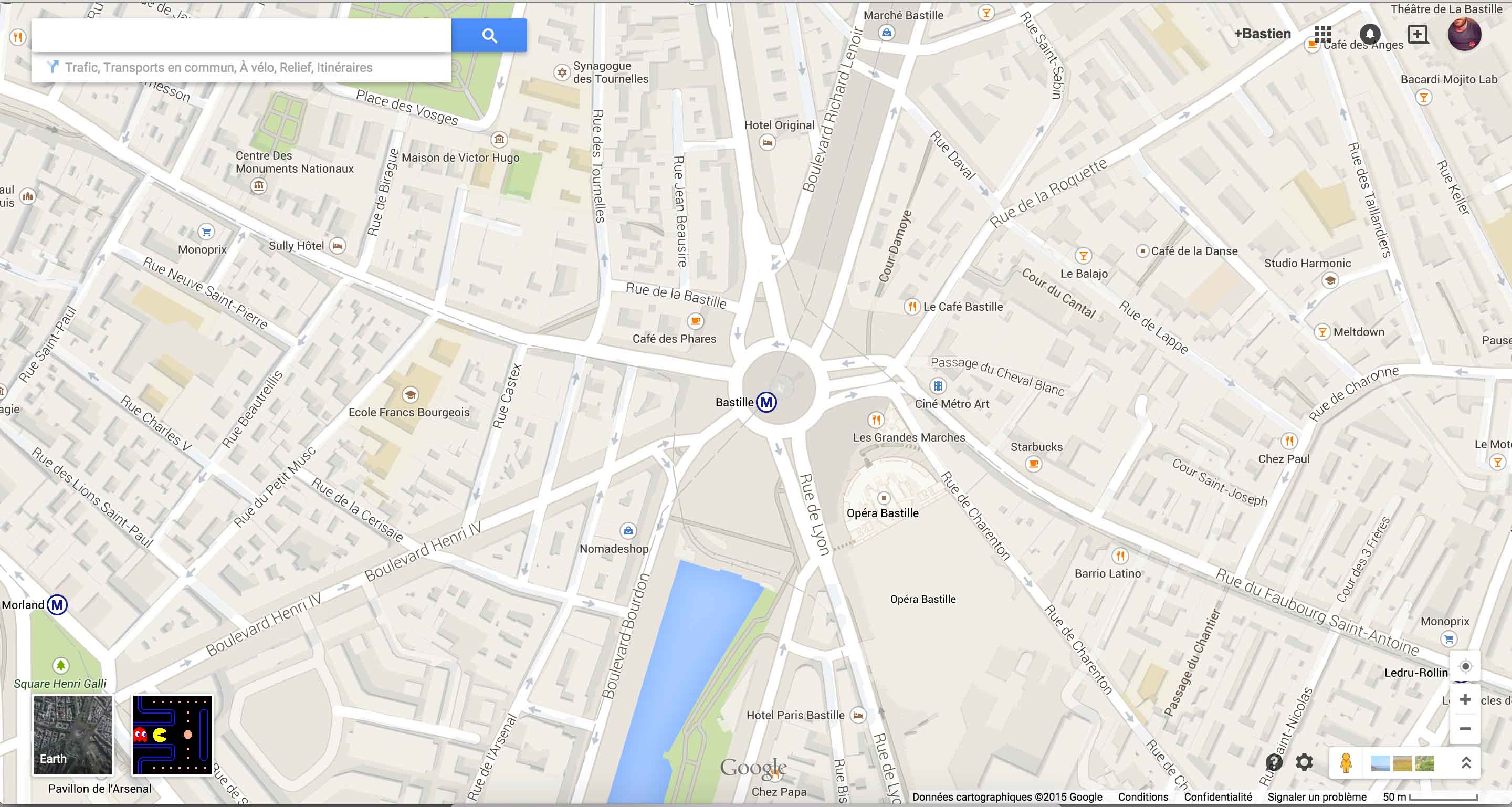 pacman google maps copy
