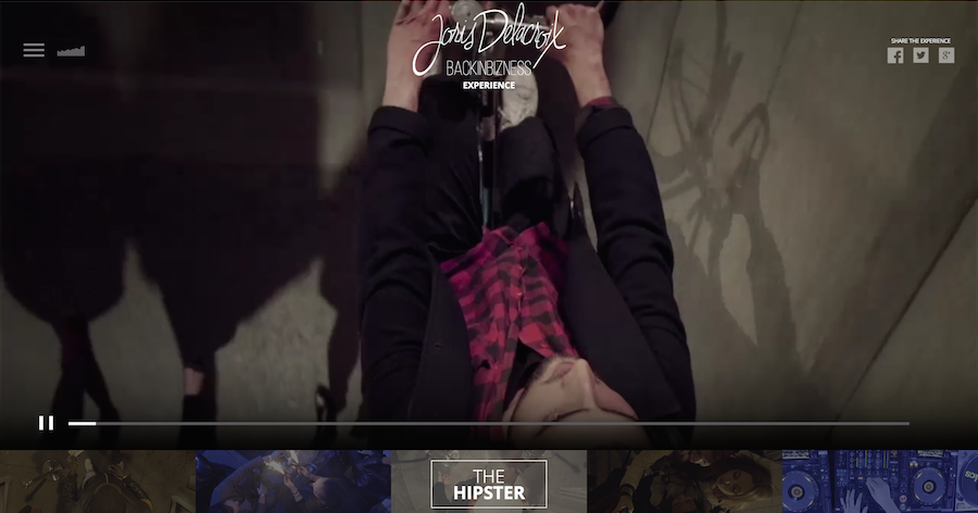 Joris Delacroix BACKINBIZNESS clip interactif 3