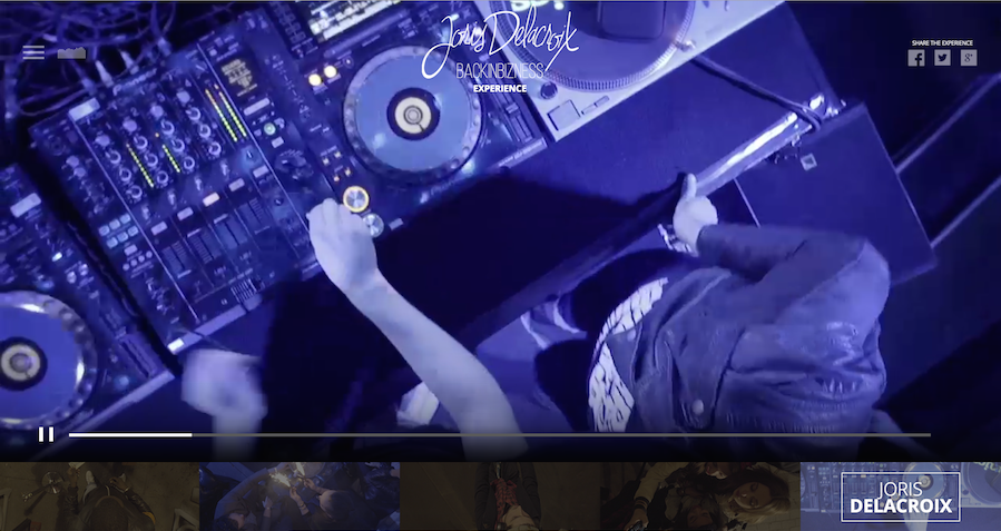 Joris Delacroix BACKINBIZNESS clip interactif