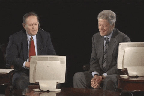 bill clinton laugh