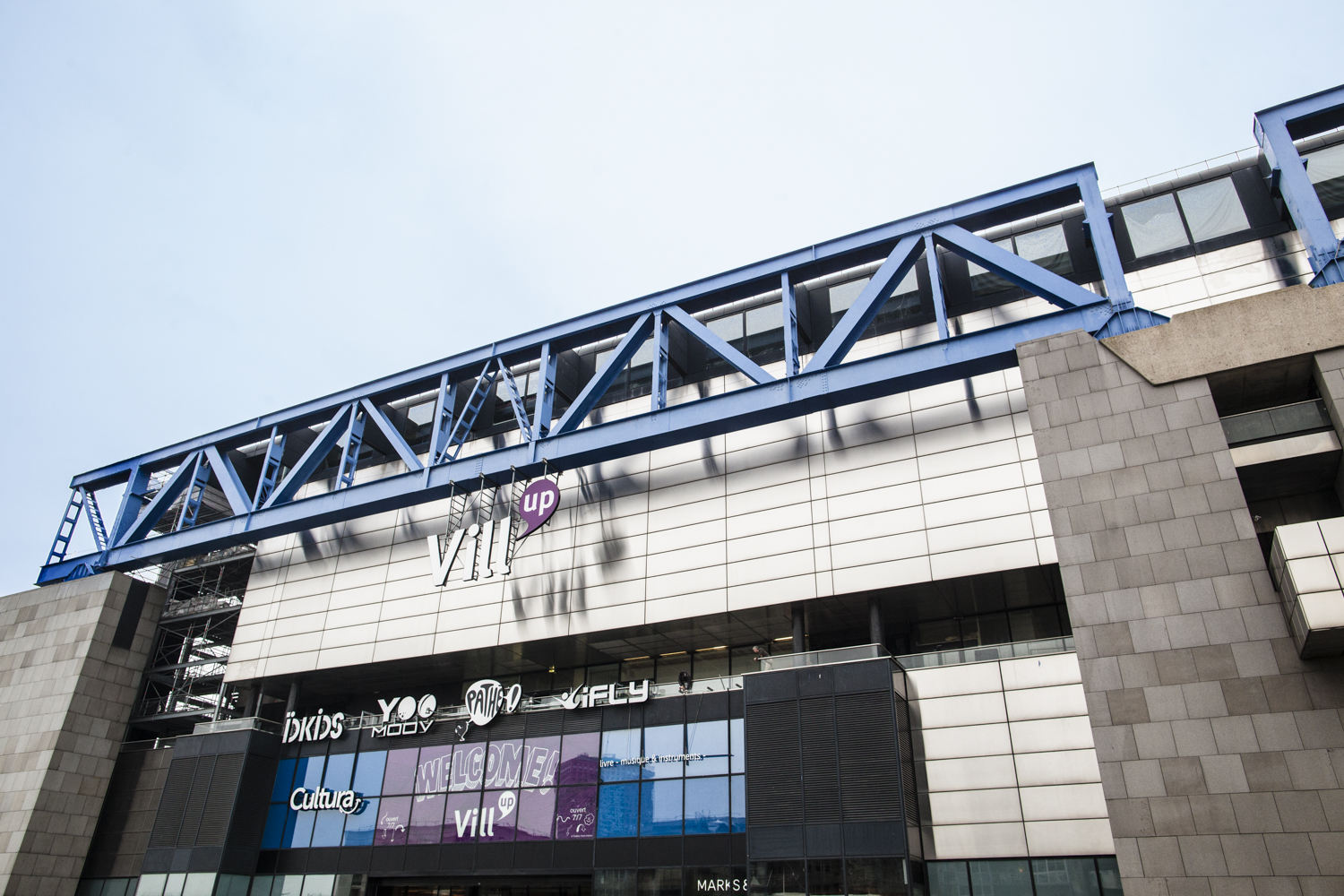 26/11/2016 - France / Paris
Façade du Centre commercial VILL'UP situé à la Villette dans le 19e arrondissement de Paris.