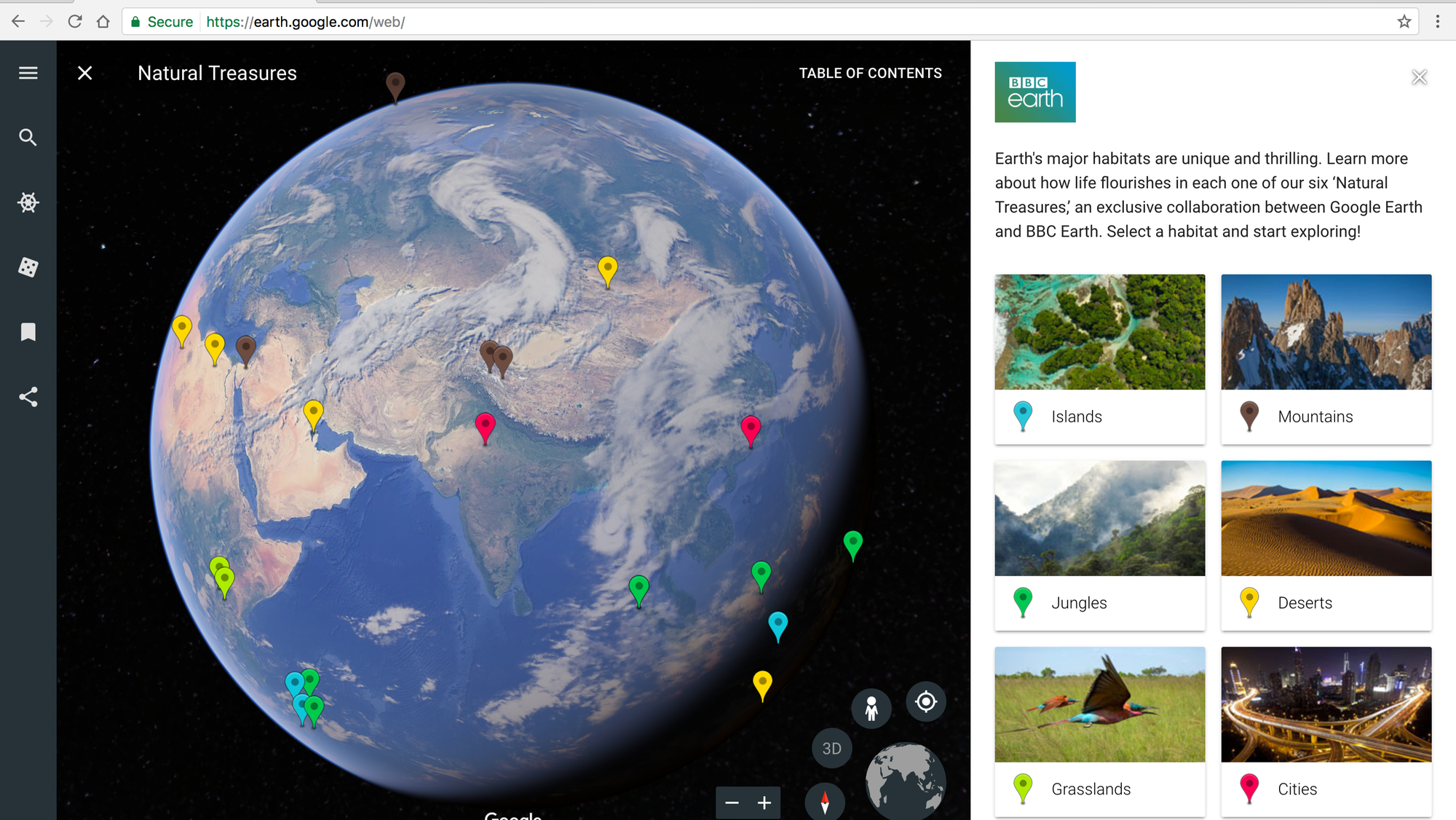 Découvrez le nouveau Google Earth et son guide de voyage interactif