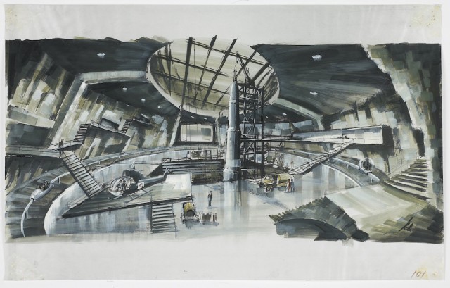 Ken Adam's You Only Live Twice volcano set design
